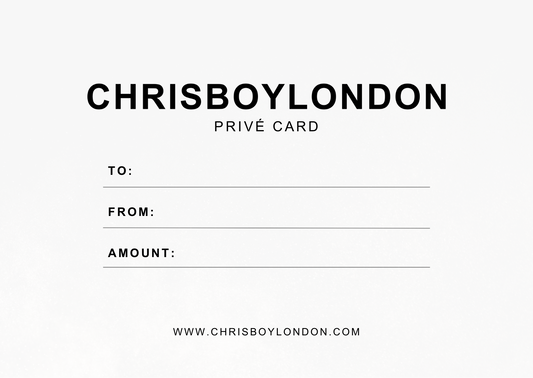 Chrisboylondon Privé Card